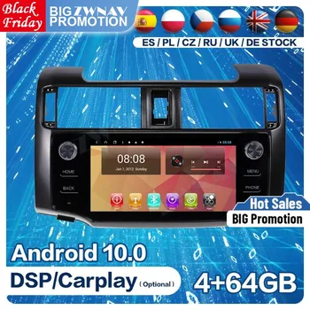 2 DIn Carplay Android плеер для Toyota 4 Runner 2009 2010 2011 2012 2013 2014 2015+ Аудио Стерео мультимедийный радиоприемник