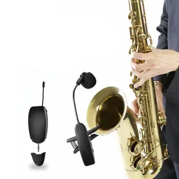 Профессиональный беспроводной микрофон для оркестра саксофонных труб.