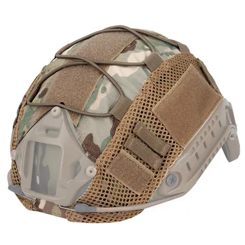 Тактический Камуфляжный чехол для шлема с эластичным шнуром Для охоты, военные БЫСТРЫЕ Шлемы, Аксессуары для страйкбола, 11 цветов