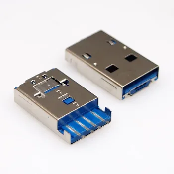 25шт Разъем USB-A и micro-разъем 2 В 1 С паяным проводом типа USB OTG USB JACK