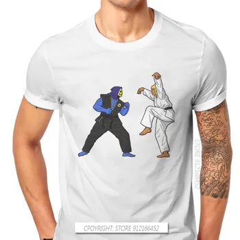 Футболка He Man Master Of Universe, винтажная мужская одежда из чистого хлопка, дзюдо Джи-джитсу, футболка Harajuku с круглым вырезом