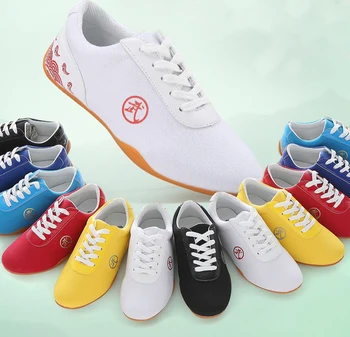 EU28 ~ EU46 парусиновая обувь для тайцзицюань кунг-фу для детей и взрослых, кроссовки для тайцзицюань, тренировочная обувь для боевых искусств ушу HQ0030