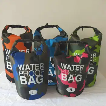 1 Комплект 2-литровой сумки для рафтинга, Складная сумка для хранения для дайвинга большой емкости, Быстросъемная водонепроницаемая сумка для сушки, сумка для плавания, сумка для плавания