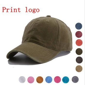 WZCX Print Logo Image Ad Регулируемая Однотонная Бейсболка Из Мягкого Промытого Хлопка С Мягким Верхом, Изготовленная На Заказ Многоцветная Мужская Шляпа Для Папы, Солнцезащитная кепка