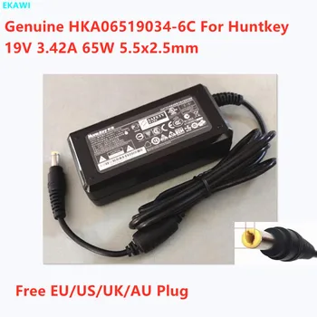 Подлинный HKA06519034-6C 19V 3.42A 65W HKA06519034-6K Адаптер Переменного Тока Для Зарядного Устройства Huntkey GIMI Intel NUC Mini Для Ноутбука