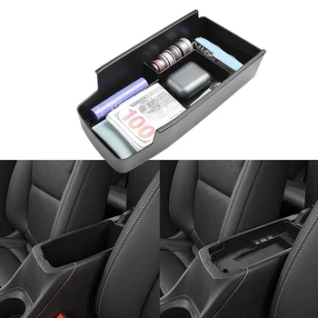 Ящик Для Хранения Центрального Подлокотника Автомобиля Chevy Bolt EUV EV 2022 2023 Вставка ABS Черный Лоток Для Материалов Модернизированная Пластиковая Коробка-Органайзер