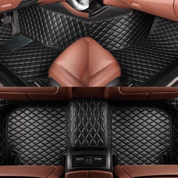 Изготовленные на Заказ Автомобильные Коврики с Правым Рулем RHD/LHD для SsangYong Rexton W 2014 5seater Аксессуары 3D Кожаные Ковры