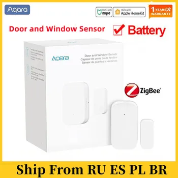 Оптовая Продажа Aqara Door Window Sensor Умный Дверной Датчик Mini Zigbee Функция Дистанционного Управления Сигнализацией Безопасности Mi Home Apple Homekit