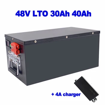 LTO 48V 30Ah 40Ah Литий-титанатная батарея smart BMS 20000 циклов для Тяги реактивной Доски Для серфинга газонокосилка солнечной энергии + зарядное устройство 4A
