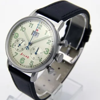 Мужские часы с большим календарем 1963 года и хронографом ST1931, военные механические часы, Винтажные пилоты, Многофункциональные суперсветящиеся часы