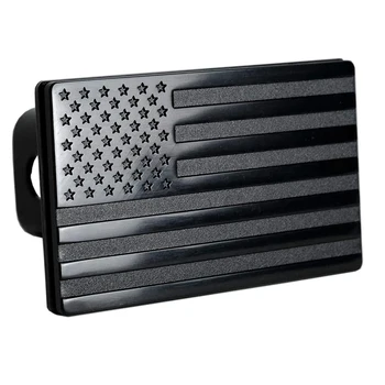 Крышка сцепного устройства с американским флагом-металлическая крышка сцепного устройства с флагом США-Крышка сцепного устройства с патриотическим флагом (подходит для 2 дюймов)