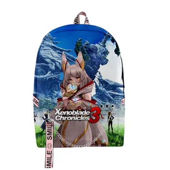 Игровой рюкзак Xenoblade Chronicles 3 Унисекс на молнии, школьный ранец Harajuku, Уникальная дорожная сумка