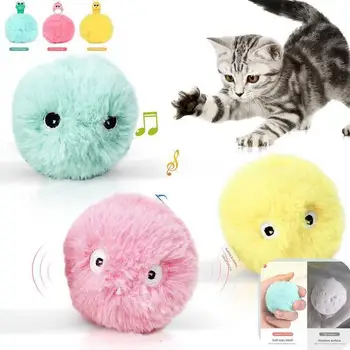 Вокальный мяч gravity plush call call ball Catnip self hi smart tease cat электрическая игрушка для домашних животных Плюшевый материал