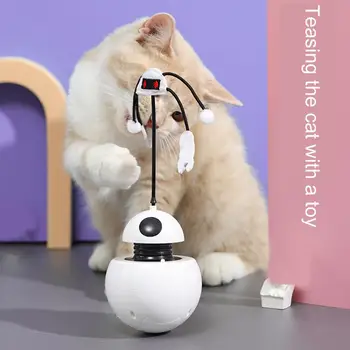 Прочная интерактивная игрушка для кошек, устойчивая к укусам, снимающая стресс, Вокальный дизайн, домашний котенок, кошка, электрическая игрушка-неваляшка