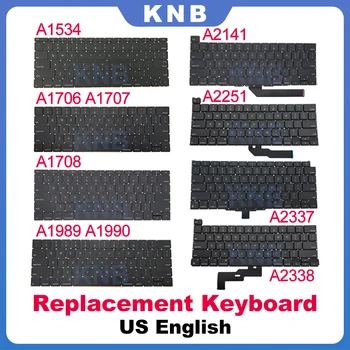 Новый ноутбук Английская клавиатура США Для Macbook Pro A1706 A1708 A1534 A1989 A1990 A2141 A2289 A2337 A2338 A2442 Замена клавиатуры