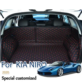 Коврики хорошего качества! Полный комплект автомобильных ковриков для багажника KIA NIRO 2020, водонепроницаемые прочные коврики для багажника, коврики для грузового лайнера для Niro 2019-2017
