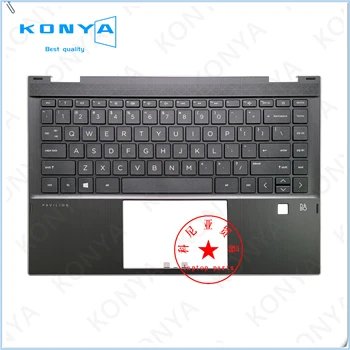 Новый Оригинал Для ноутбука HP Pavilion X360 Серии 14-DW TPN-I137 С Подставкой для рук, Верхняя Крышка Корпуса С Клавиатурой L96530-001 6070B1744901