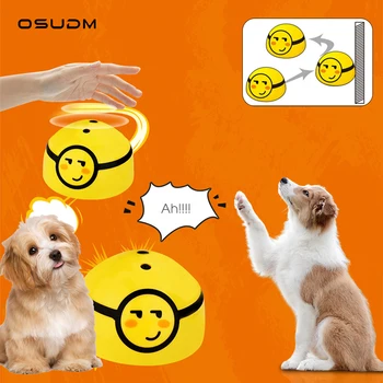 OSUDM Умная убегающая кошка, Игрушка для собак, Интерактивная игрушка для выгула щенка, Инфракрасный датчик, Дразнящий интеллект, Аксессуары для домашних собак