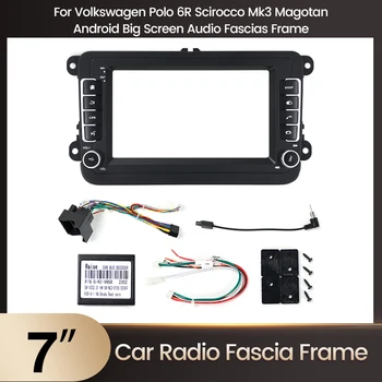 Рамка приборной панели автомобиля DVD для VW/Фольксваген/Гольф/Поло/Тигуан/Пассат/b7/b6/SEAT/Leon/Skoda/Octavia Кронштейн для Крепления Радио