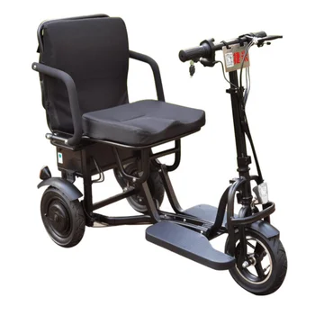 Передний мотор складной для небольших покупок с ограниченной подвижностью пожилые люди с ограниченными возможностями вспомогательный электрический трехколесный велосипед для путешествий трехколесный самокат