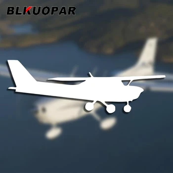 Наклейка на автомобиль BLKUOPAR Cessna Plane, устойчивая к царапинам, высечка, индивидуальные наклейки, Модный креативный Оригинальный забавный стиль автомобиля