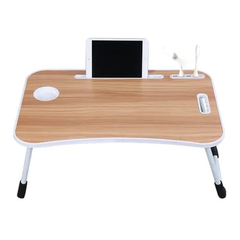 Складной стол для ноутбука, маленький столик на кровати, столик для ноутбука, переносной столик на коленях для учебы и чтения, прикроватный столик с подносом