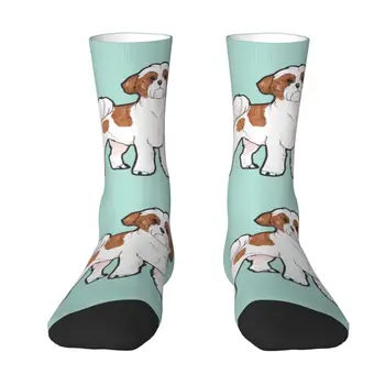 Крутые мужские носки для собак породы Ши-тцу, унисекс, удобные теплые носки с 3D-принтом животных, щенячья команда, носки