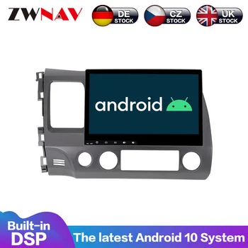 Android 10.0 Автомобильный Стерео Мультимедиа Без DVD-плеера GPS-Навигация Для Honda Civic 2006-2011 Аудио магнитола магнитофон головное устройство