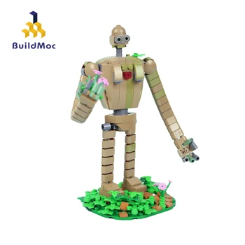 MOC для замка в небе, робота-солдата, строительные блоки, набор персонажей-защитников, Кирпичи, Игрушки для детей, подарки на день рождения