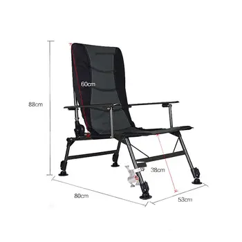 Складной стул для кемпинга большого размера, прочный шезлонг с сумкой-холодильником, складной стул с мягкой обивкой на стальной раме весом 200 кг