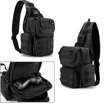 Тактическая сумка-кобура для охотничьего ружья, нагрудный военный рюкзак, походная сумка Molle, альпинистские сумки на плечо, мужские слинги