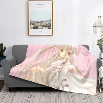 Одеяла Chi Chobit, Бархатное украшение, Японский мультфильм, милые сексуальные многофункциональные легкие тонкие одеяла, уличное плюшевое одеяло