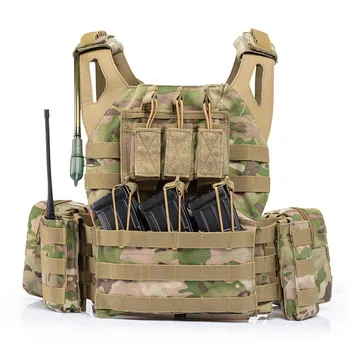 Боевой Военный Тактический жилет Molle System Protect, Армейский Тренировочный Охотничий жилет Airsofts, жилет для снайперской стрельбы, сумка для воды