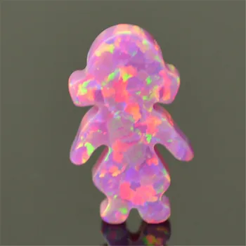 opal поставщик оптовая торговля высококачественный синтетический опал в форме девушки с просверленным отверстием, опаловый шарм 78 цветов