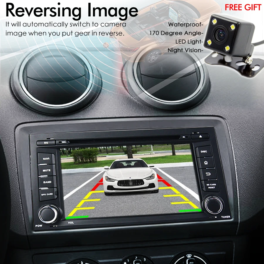2din Android 13 Автомобильное Радио Авторадио Carplay DVD Для 2016 Seat Ibiza SEAT LEON 2014 GPS Навигация Стерео Мультимедийный Видеоплеер Изображение 5