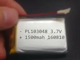 3,7 в 1500 мАч 103048 полимерно-литиевая li-po аккумуляторная батарея для MP3 MP4 GPS ПК мини-динамик
