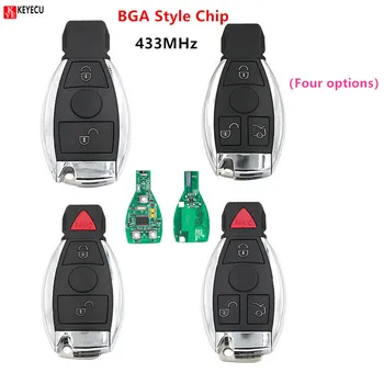 Keyecu 2 Кнопки 2 + 1 кнопка 3 Кнопки 4 Кнопки Smart Remote Автомобильный Ключ BGA Стиль Чип 433 МГц для Mercedes Benz 2000 +