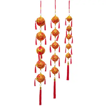 Китайский Счастливый Красный Фонарь Лунный Новый Год Китайский Весенний Фестиваль Висит для Украшения Внутреннего Фестиваля Сада