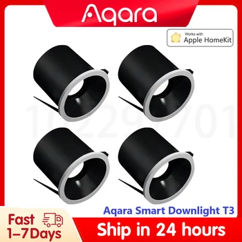 Aqara T3 Downlight Zigbee с умным затемнением Круглый светильник мощностью 6 Вт Угол луча 15 ° 24 ° 36 ° 80 ° Адаптивное Затемнение освещения для приложения Aqara Homekit