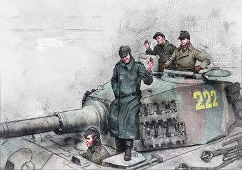 Члены экипажа немецкого танка в масштабе 1/35, четверо Приветствующих Людей, Не танковые миниатюры, Неокрашенные, сборка своими руками, Статические наборы моделей из смолы GK
