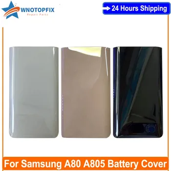 Новая Крышка Для Samsung Galaxy A80 Крышка Батарейного Отсека A805 A805F A805F/DS Задняя Крышка Батарейного Отсека Корпус Задней Двери Запасные Части