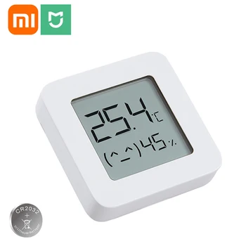 XIAOMI Mijia Bluetooth Термометр 2 Беспроводной умный электрический цифровой гигрометр температуры и влажности 2 Работа с приложением Mijia