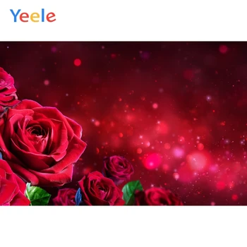 Yeele День Святого Валентина Красная Роза Точечный Светильник Боке Фотофон Фоны Для Фотосъемки Пользовательские Фоны Для Фотосъемки Для Фотостудии