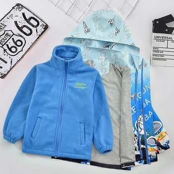 Зимнее пальто для мальчиков, детская одежда на молнии, ветрозащитные куртки с капюшоном и длинными рукавами, теплые пальто, одежда для 3-14 лет