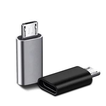 USB-адаптер Type-C из алюминиевого сплава для Android с разъемом Type-C для подключения к Micro-разъему