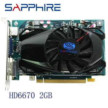 SAPPHIRE HD6670 2 ГБ Для Видеокарты AMD GPU Radeon HD 6670 GDDR3 128-битные Видеокарты ПК Компьютерная Игра Для Видеокарт HDMI VGA