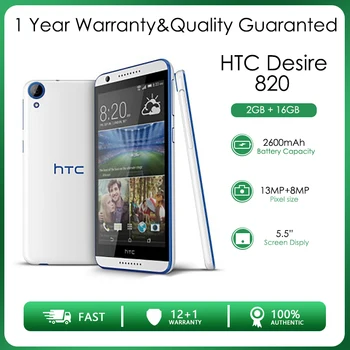 HTC Desire 820 Восстановленный Разблокированный 16 ГБ 2 ГБ оперативной памяти 4G LTE Восьмиядерный Задняя Камера 13 МП 5,5 