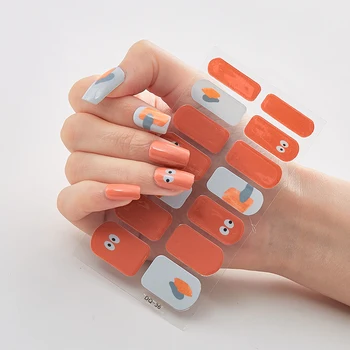 Четыре вида наклеек для ногтей 0f Наклейки для ногтей с полным покрытием Novidades Nailart Наклейки для украшения ногтей Дизайнерские наклейки для ногтей Adesivos