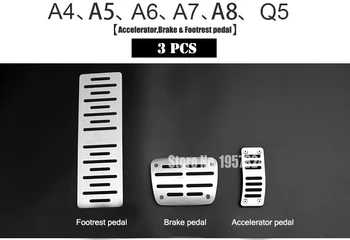 Оригинальный дизайн автомобиля Аэрокосмический Алюминиевый Автомобильный тормоз акселератор подставка для ног педали для Audi A4 A5 A7 A8 Q5 Q3 Q7 A3 A6 TT