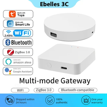 Tuya Gateway Hub Zigbee Bluetooth WiFi Беспроводной Мост Сетка Автоматизация Умного Дома Smart Life Работа с Alexa Google Yandex Alice
